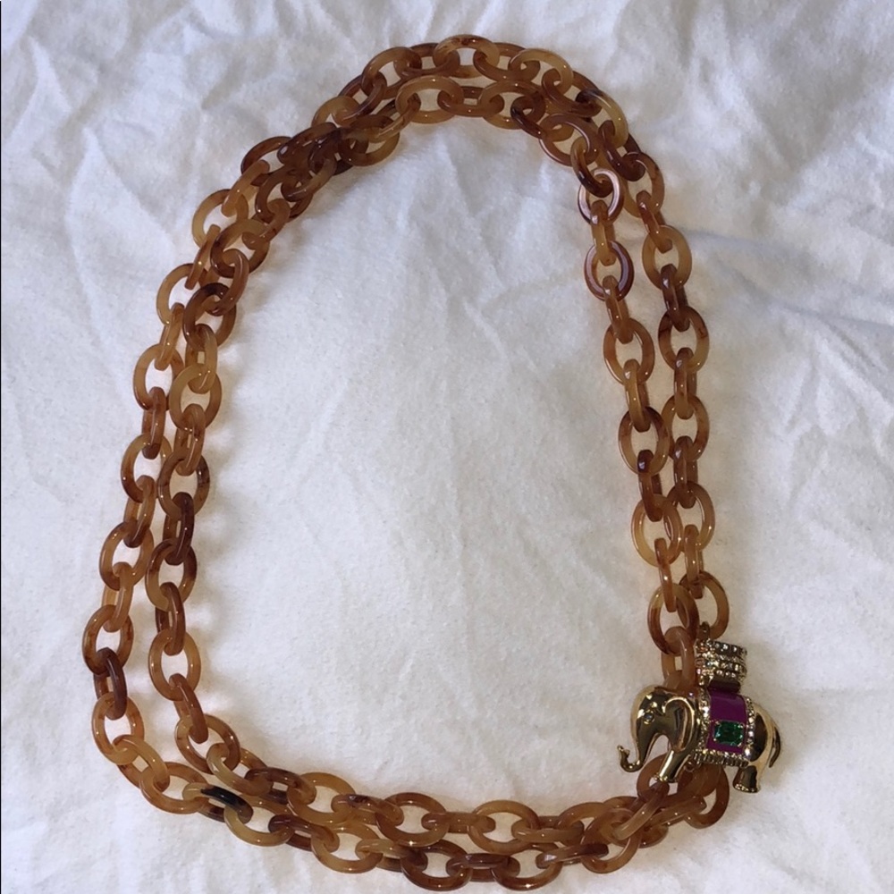 J. Crew Elephant Necklace